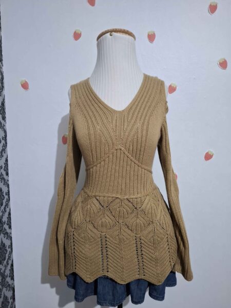 tricot cafe com leite