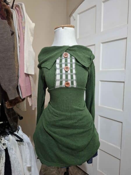 vestido tricot green- com avarias