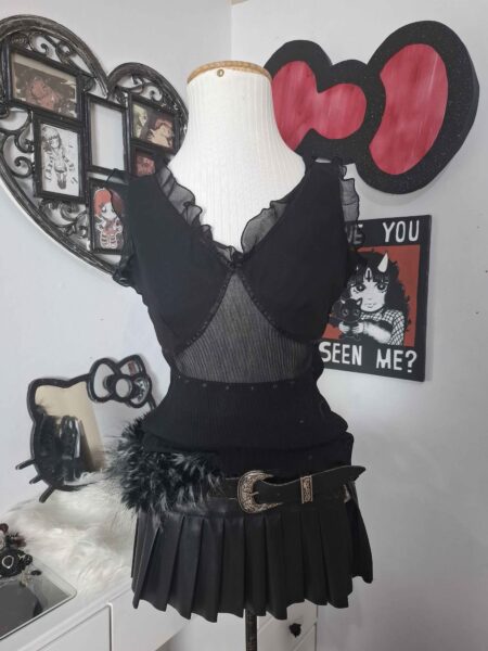 blusa de tule